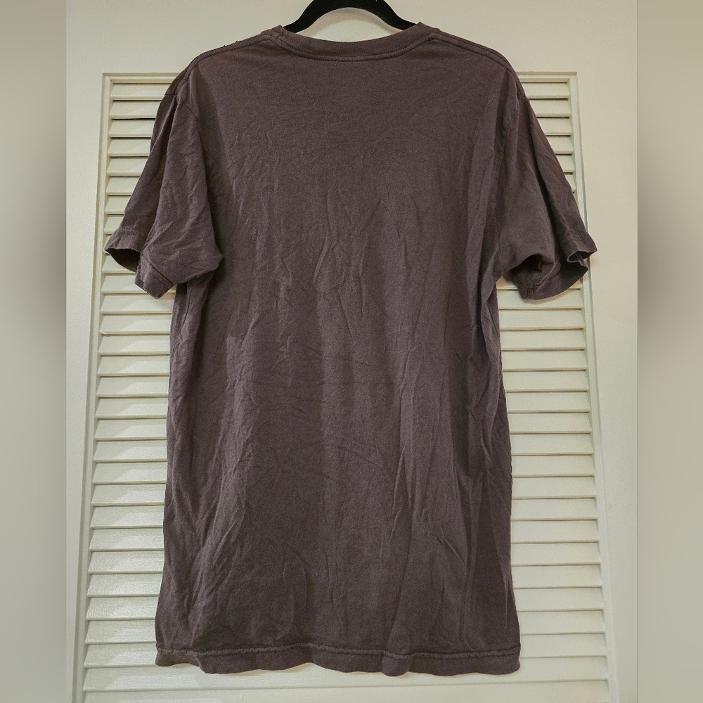 BDG - Men's Y2K 100% Cotton Brown & Black Skull Vintage Short-Sleeve T-Shirt - Picture 3 of 4